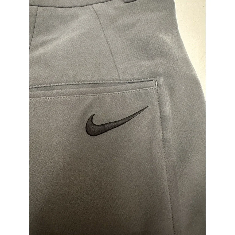 Nike Golf Performance Dri Fit Flat Front Chino Stretch Mens Shorts 32 Gray 10 In